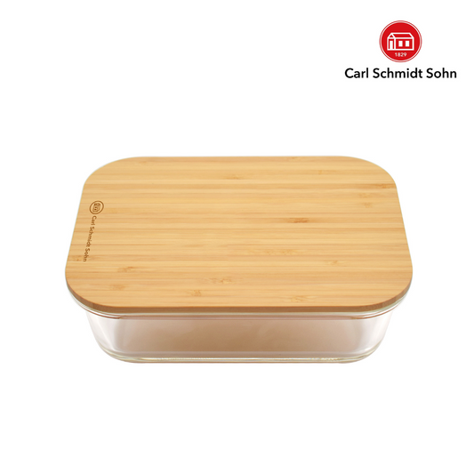 1040ml Rectangular Storage Container with Bamboo Lid