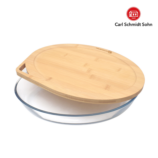 1600ml Oval Ovenware with Bamboo Lid